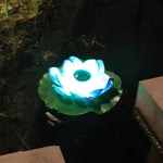 Solar Outdoor Waterproof Floating Light Garden Courtyard Lotus Light, Pink, Light Yellow, White, Purple, Red