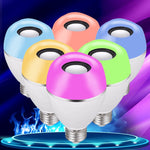 E27 LED Music Bulb Smart Colorful Remote Control Wake Up Light, APP Multi-link Music Light, APP+Remote Control