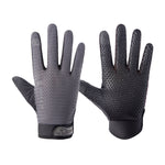 HSLEJP Outdoor Sports Breathable Touch Screen Antiskid Cycling Full Finger Gloves, M, L
