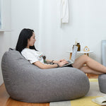 Lazy Sofa Bean Bag Chair Fabric Cover, 70x80cm, 80x90cm