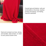 Spring and Autumn Soft and Thick Coral Fleece Blanket TV Blanket, Red, Pink, Navy