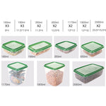 16 in 1 Household Fresh-keeping Box Set Refrigerator Freezing&Refrigerating Multifunctional Storage Box Set, Household Fresh-keeping Box