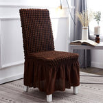 Bubble Skirt Chair Cover Household Elastic Universal One-piece  Seat Stool Cover Fabric Grid Chair Cover, Universal Size