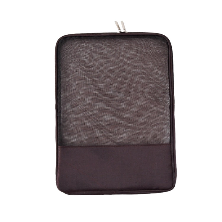 Translucent Mesh Zipper File Bag Special Stationery Storage Bag For Student Exams Random Colour, Stationery Storage Bag