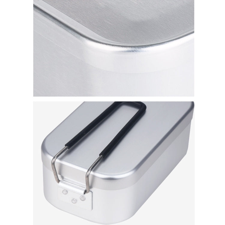 Outdoor Travel Camping Camping Lunch Box Portable Foldable Aluminum Lunch Box Retro Lunch Box Small, Small Regular Lunch Box, Lunch Box And Steaming Rack, Lunch Box And Steaming Rack And Folding Stove