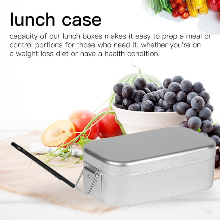 Outdoor Travel Camping Camping Lunch Box Portable Foldable Aluminum Lunch Box Retro Lunch Box Small, Small Regular Lunch Box, Lunch Box And Steaming Rack, Lunch Box And Steaming Rack And Folding Stove
