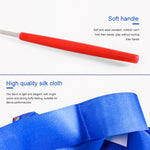 5 PCS 4 m Artistic Color Gymnastics Ribbon Dance Props Children Toys, Rose Red, Pink, Red, Orange, Yellow, Green, Blue