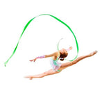 5 PCS 4 m Artistic Color Gymnastics Ribbon Dance Props Children Toys, Rose Red, Pink, Red, Orange, Yellow, Green, Blue