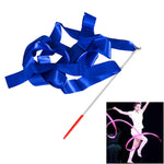 5 PCS 4 m Artistic Color Gymnastics Ribbon Dance Props Children Toys, Rose Red, Pink, Red, Orange, Yellow, Green, Blue