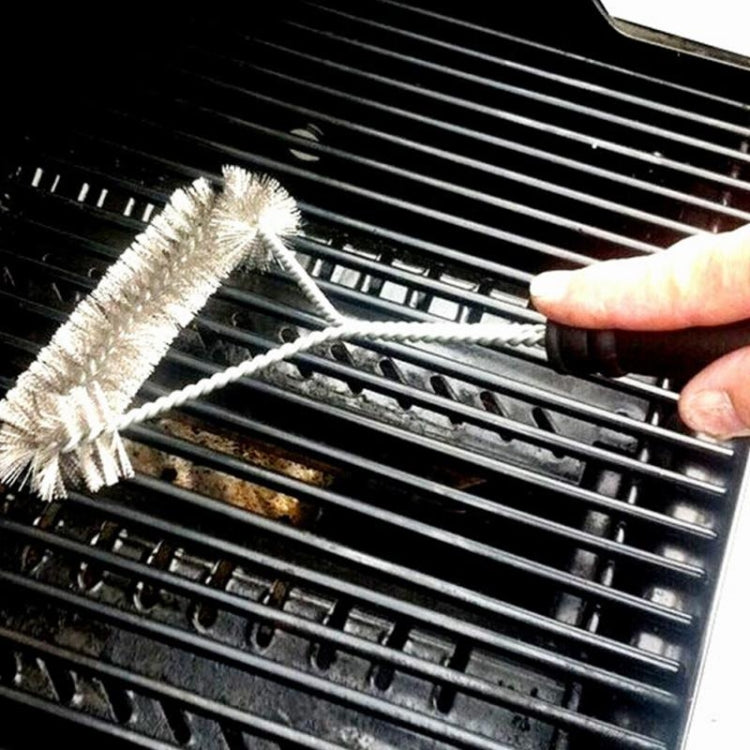 12 inch BBQ Brush Stainless Steel Wire Bristles Cleaning Brushes with Handle, 12 inch