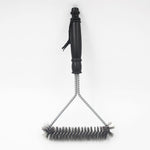 12 inch BBQ Brush Stainless Steel Wire Bristles Cleaning Brushes with Handle, 12 inch