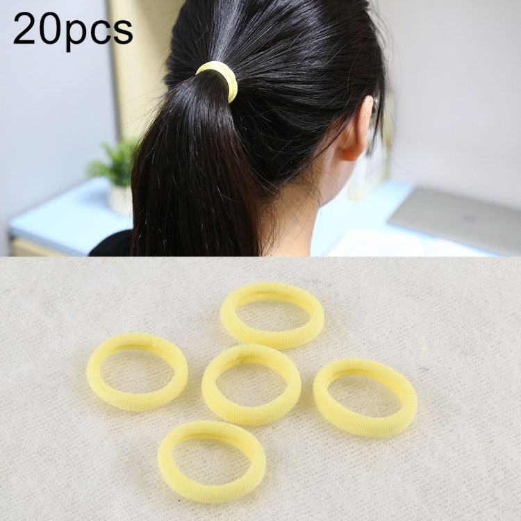 20pcs / Pack Girls Kids Rubber Bands Ponytail Holder Elastic Hair Bands