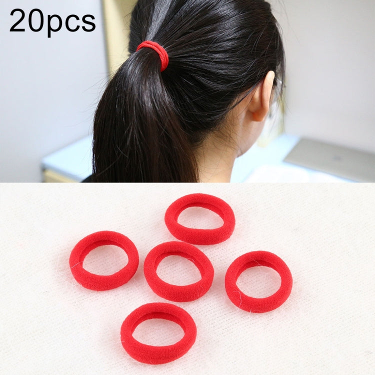 20pcs / Pack Girls Kids Rubber Bands Ponytail Holder Elastic Hair Bands