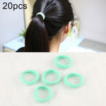 20pcs / Pack Girls Kids Rubber Bands Ponytail Holder Elastic Hair Bands