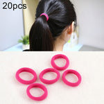 20pcs / Pack Girls Kids Rubber Bands Ponytail Holder Elastic Hair Bands