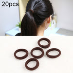 20pcs / Pack Girls Kids Rubber Bands Ponytail Holder Elastic Hair Bands