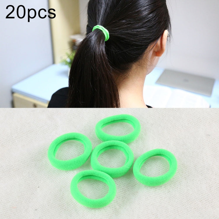 20pcs / Pack Girls Kids Rubber Bands Ponytail Holder Elastic Hair Bands
