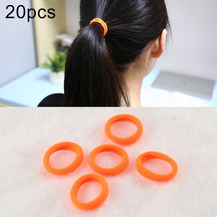 20pcs / Pack Girls Kids Rubber Bands Ponytail Holder Elastic Hair Bands