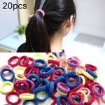 20pcs / Pack Girls Kids Rubber Bands Ponytail Holder Elastic Hair Bands