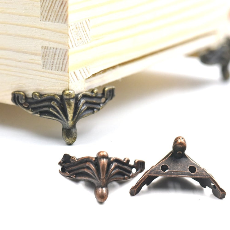 10 PCS Antique Bronze Jewelry Gift Box Wood Case Decorative Feet Leg Corner Protector, Jewelry Gift Box Corner Protector
