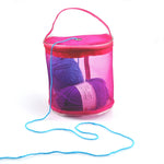 Mesh Bag DIY Hand Weaving Tools Yarn Storage Knitting Bag Organizer Hollow Yarn Bag, Big Rose Red, Big Purple, Small Rose Red, Small Purple, Small Beige, Small Pink