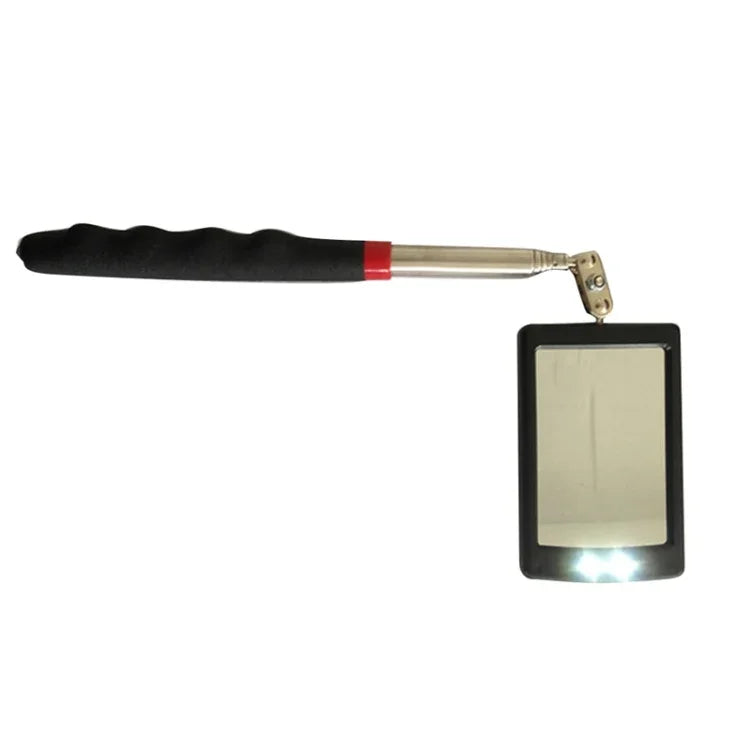 LED Work Light Inspection Mirror Extending Car Chassis Angle View Automotive Telescopic Detection Tool For Car Repair