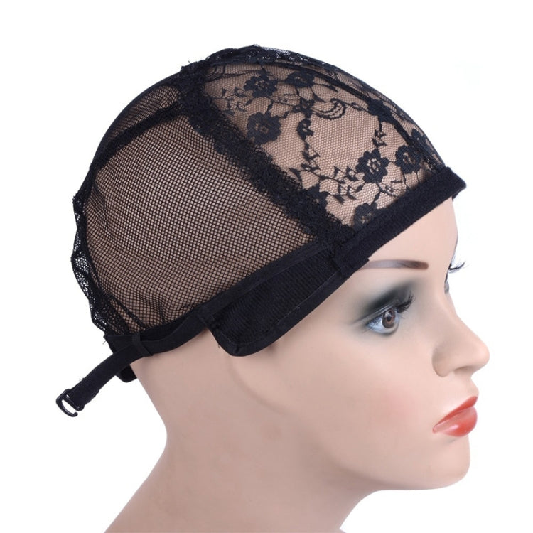 Elastic Hair Net Cap Lace Mesh Bottom Cover Wig Accessories, 56CM