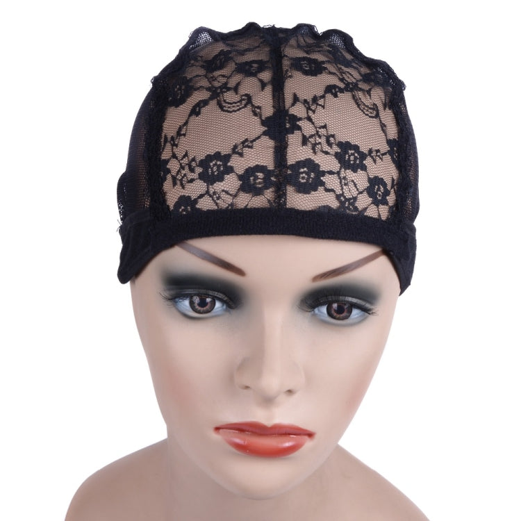 Elastic Hair Net Cap Lace Mesh Bottom Cover Wig Accessories, 56CM