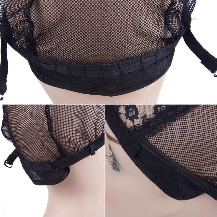 Elastic Hair Net Cap Lace Mesh Bottom Cover Wig Accessories, 56CM
