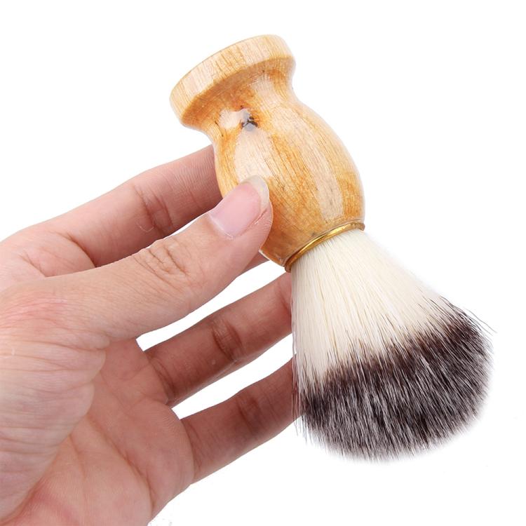 Wood Handle Hair Shaving Brush Facial Beard Cleaning Appliance Shave Salon Badger Hair Tool Razor Brush