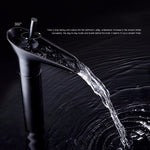 Bathroom Faucet Washbasin Waterfall Hot & Cold Faucet, 84535-1, 84535 High Type, 99529 Black