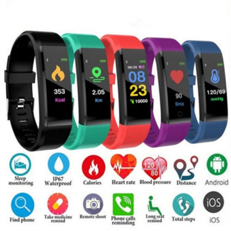 ID115 0.96 inch OLED Screen Smart Watch Wristband Pedometer Sport Fitness Tracker bracelet, ID115 Black, ID115 Red, ID115 Green, ID115 Purple, ID115 Blue
