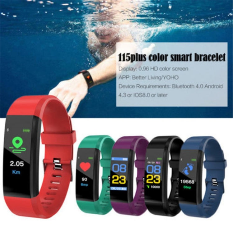 ID115 0.96 inch OLED Screen Smart Watch Wristband Pedometer Sport Fitness Tracker bracelet, ID115 Black, ID115 Red, ID115 Green, ID115 Purple, ID115 Blue