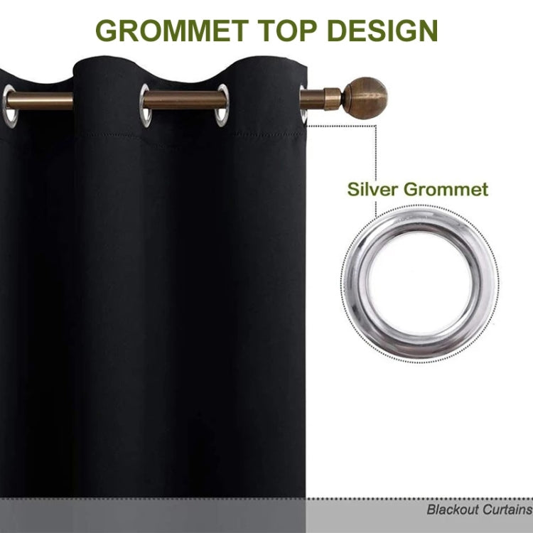 High-precision Curtain Shade Cloth Insulation Solid Curtain, 42x84 Inch（107x213CM）, 52x63 Inch（132x160CM）, 52x84（132x213）