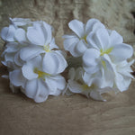 1.5m 10 LEDs Battery Powered Warm White Creative DIY Frangipani LED String Lights Floral Holiday Lighting Event Party Garland Bedroom Decoration