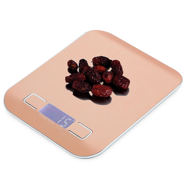 BOH-2012 Digital Multi-function Stainless Steel Food Kitchen Scale with LCD Display, Specification: 10kg/1g, 10kg/1g, Silver, 10kg/1g, Rose Gold