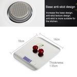 BOH-2012 Digital Multi-function Stainless Steel Food Kitchen Scale with LCD Display, Specification: 10kg/1g, 10kg/1g, Silver, 10kg/1g, Rose Gold