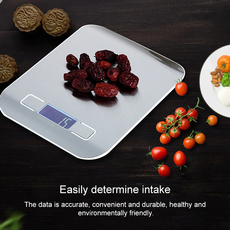 BOH-2012 Digital Multi-function Stainless Steel Food Kitchen Scale with LCD Display, Specification: 10kg/1g, 10kg/1g, Silver, 10kg/1g, Rose Gold