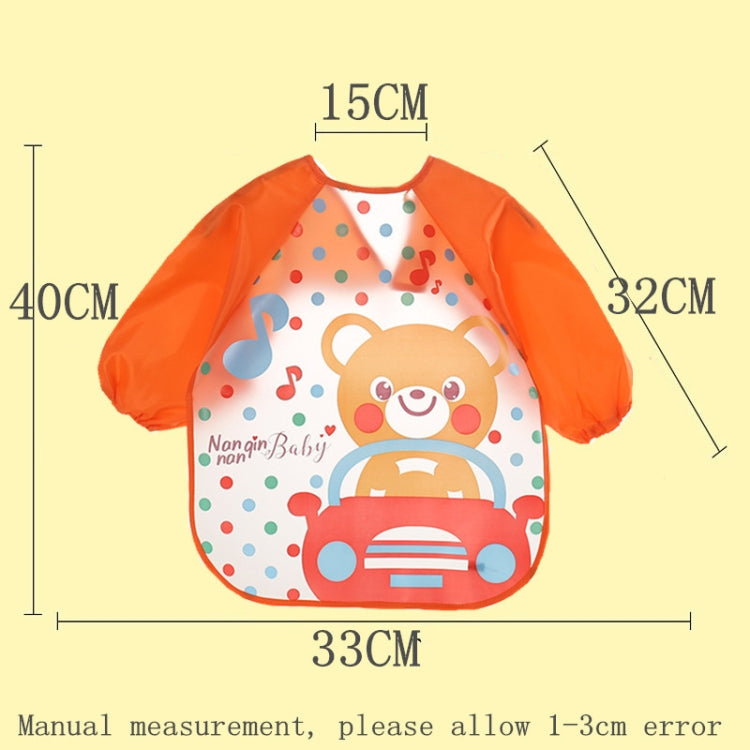 Baby Bibs Waterproof Long Sleeve Apron, One Size