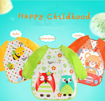 Baby Bibs Waterproof Long Sleeve Apron, One Size