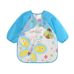 Baby Bibs Waterproof Long Sleeve Apron, One Size