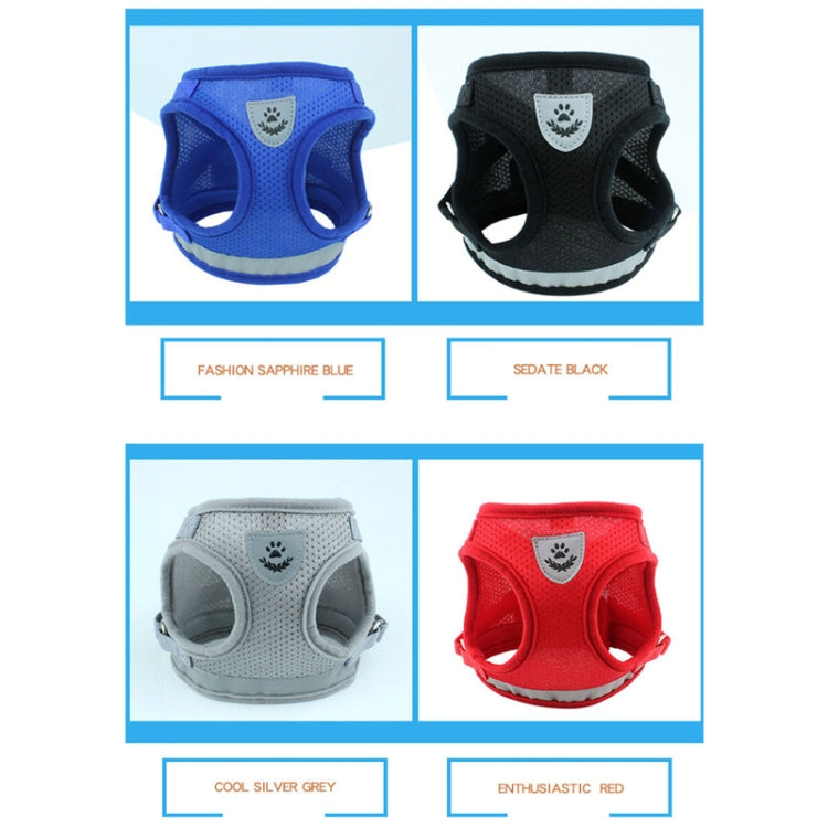 Gilet réfléchissant en maille polyester ajustable pour chien