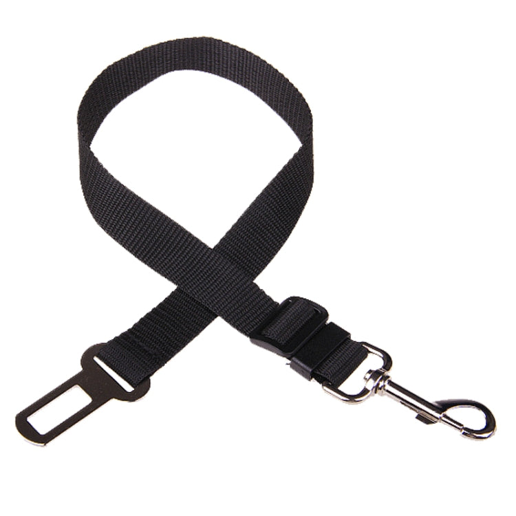 Harnais en nylon avec clip pour laisse et ceinture de sécurité pour chien en voiture