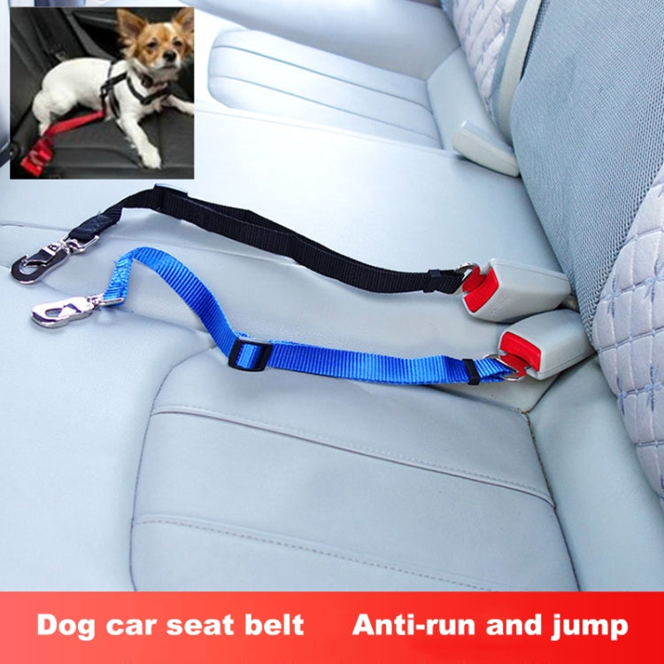 Harnais en nylon avec clip pour laisse et ceinture de sécurité pour chien en voiture