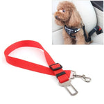 Harnais en nylon avec clip pour laisse et ceinture de sécurité pour chien en voiture