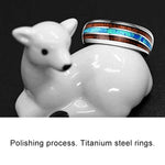 Ceramic Tungsten Steel Dragon Texture Ring for Men, Ring Size:9, 10, 11, 12, 14, 5, 6