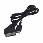 1.8m For Sony PS2/PS3 RGB SCART Cable TV AV Lead Replacement Connection Cable For PAL/NTSC Consoles, For PS2 / PS3