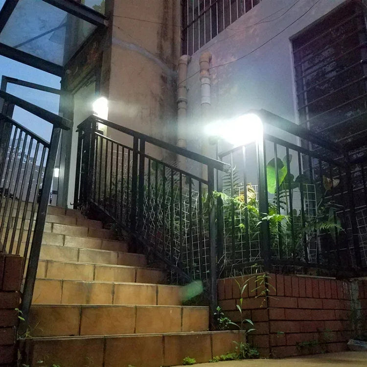 2.5W 50 LEDs Solar Landscape Light Outdoor Courtyard Light Control + Radar Sensing Wall Lamp