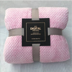 Thicken Solid Color Mesh Pineapple Flannel Blanket Coral Fleece Air Conditioning Sofa Cover Winter Warm Sheets Easy Wash Faux Fur Blankets, 100x150cm, 120x200cm, 150x200cm, 180x200cm, 200x230cm, 70x100cm, 45x65cm