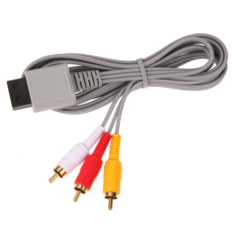 1.8m Component cable Audio Video AV Composite 3 RCA Cable for sharpest video Main 480p video output for Nintendo Wii console, For PS1 / PS2  1.8m
